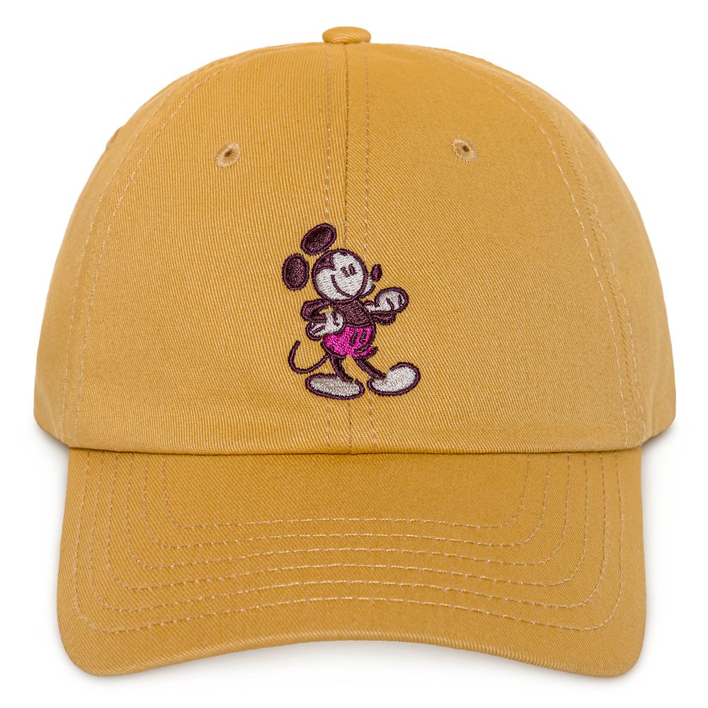 Mickey Mouse Genuine Mousewear Baseball Cap for Adults – Gold