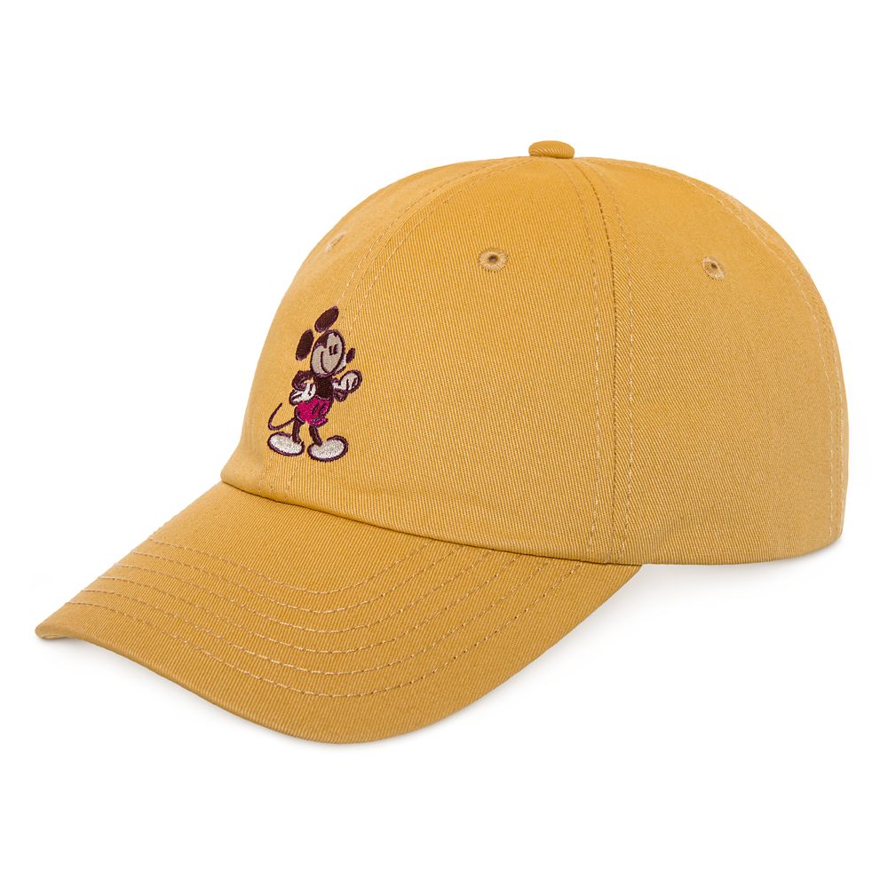 Mickey Mouse Genuine Mousewear Baseball Cap for Adults – Gold
