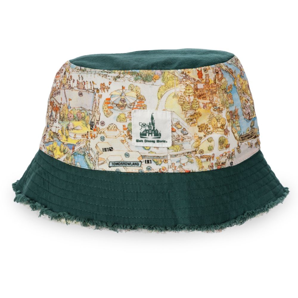 Walt Disney World 50th Anniversary Reversible Map Bucket Hat for Adults is available online for purchase