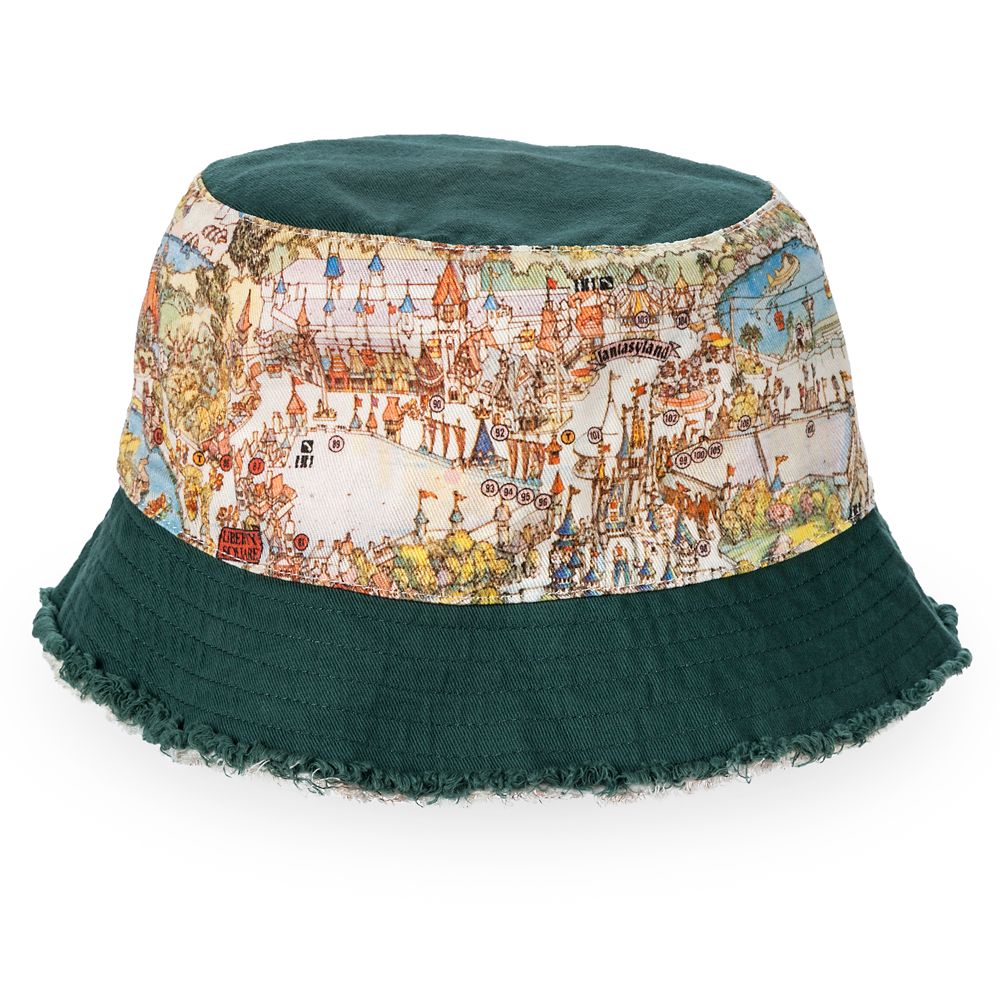 Walt Disney World 50th Anniversary Reversible Map Bucket Hat for Adults