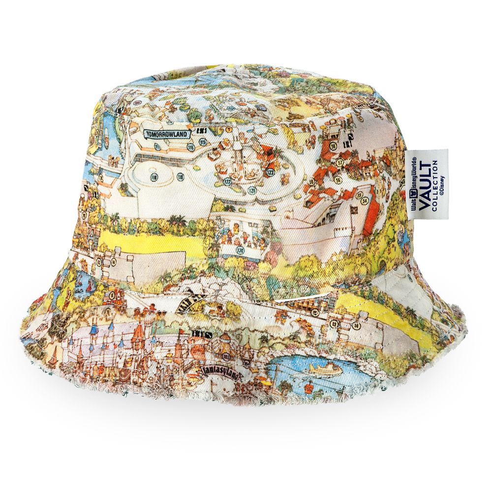 Walt Disney World 50th Anniversary Reversible Map Bucket Hat for Adults