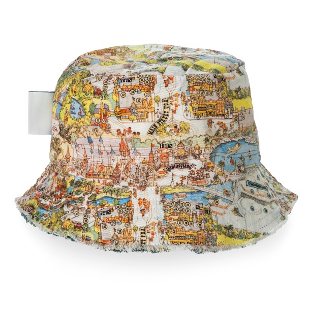 Walt Disney World 50th Anniversary Reversible Map Bucket Hat for Adults