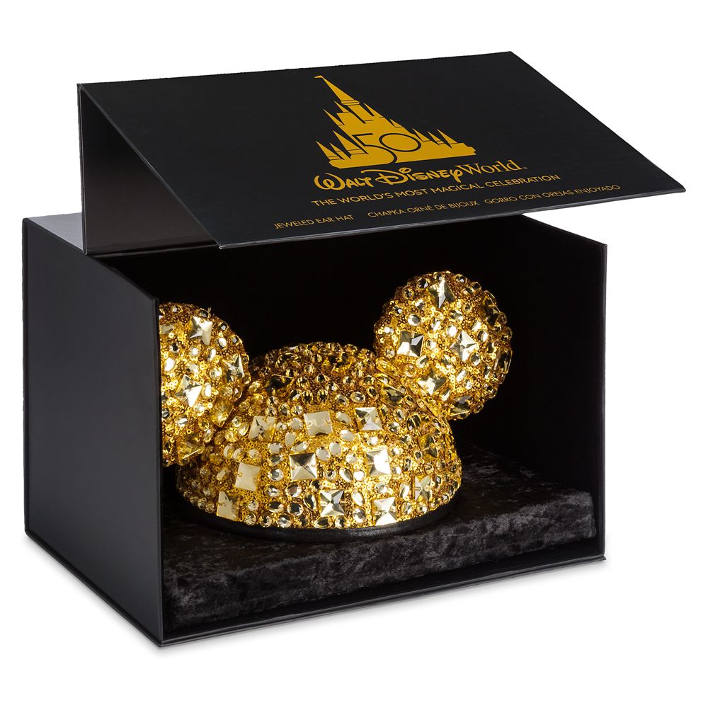 Walt Disney World 50th Anniversary Jeweled Ear Hat for Adults – Limited Release