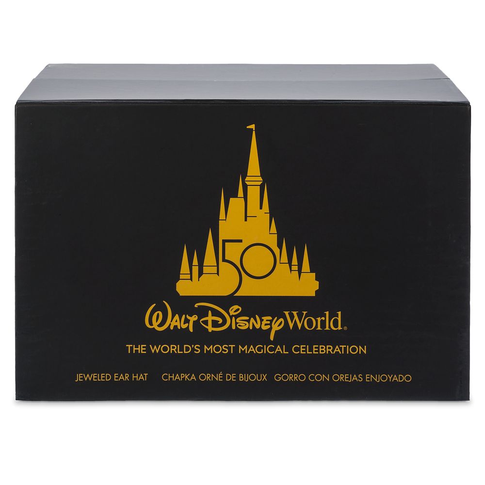 Walt Disney World 50th Anniversary Jeweled Ear Hat for Adults – Limited Release