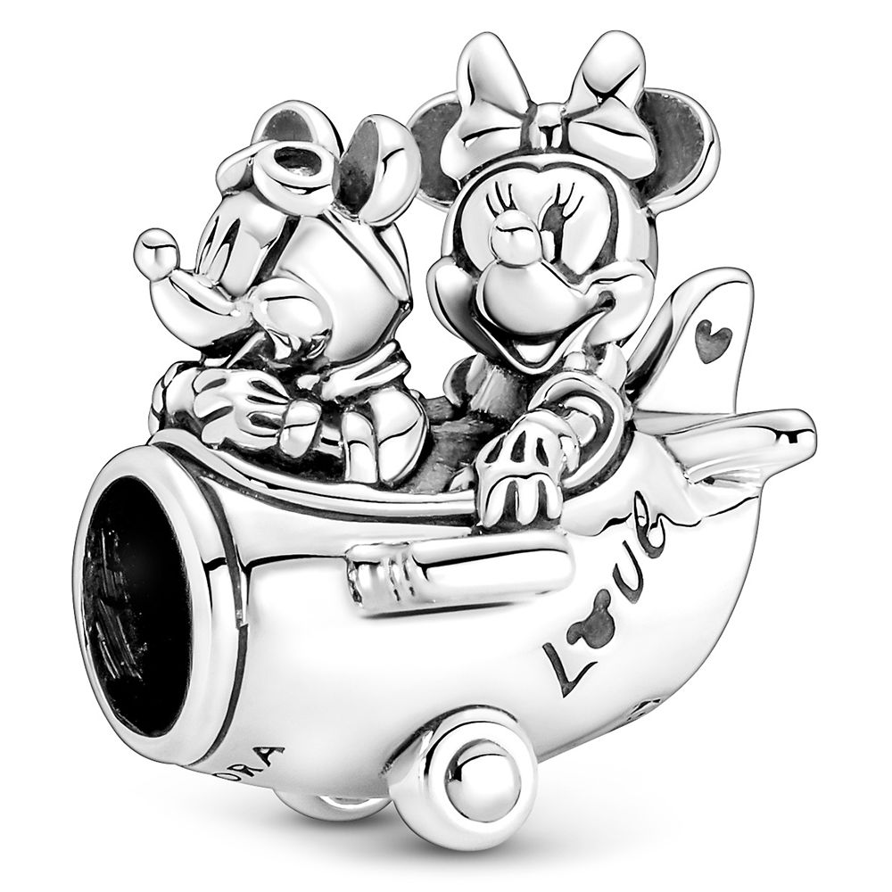 Mickey and Minnie Mouse Plane Charm by Pandora Jewelry