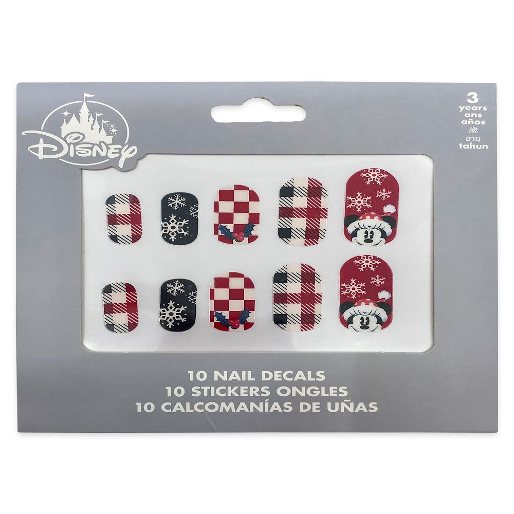 Minnie Mouse Holiday Nail Decal Set
