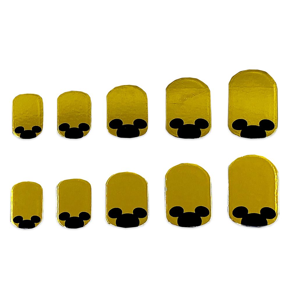 Mickey Mouse Icon Gold Nail Decal Set Official shopDisney
