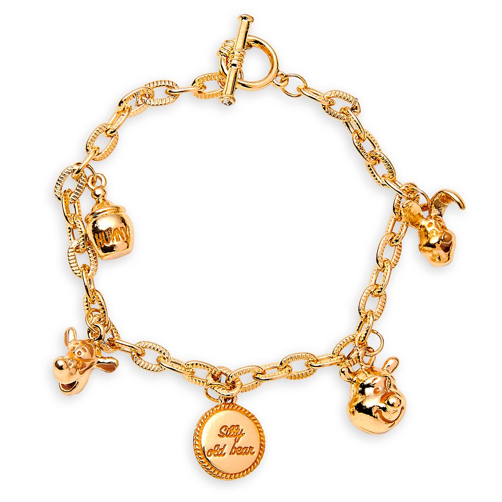 Classic Winnie the Pooh Charm Bracelet Hand Crafted 