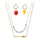 Ratatouille Layered Necklace and Earrings Set