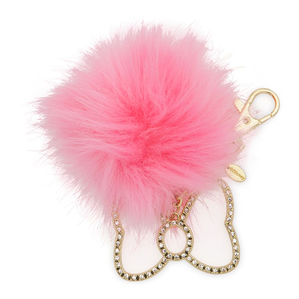 Minnie Mouse Fuzzy Pom Pom Bag Charm is now available