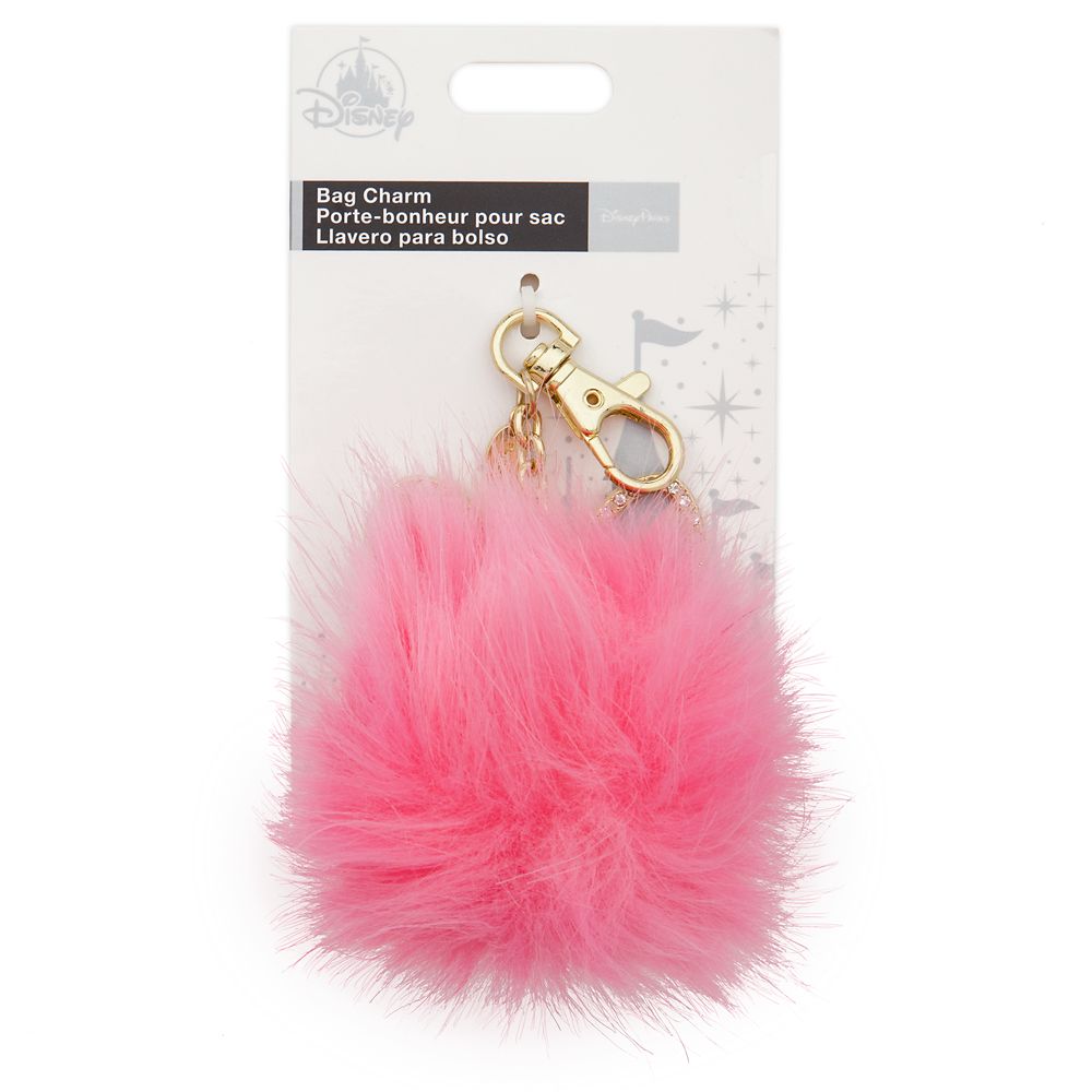 Minnie Mouse Fuzzy Pom Pom Bag Charm