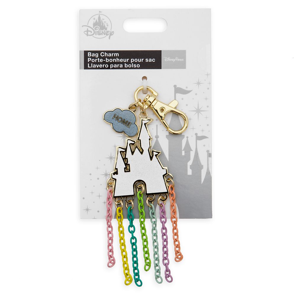 Fantasyland Castle Metal Rainbow Bag Charm