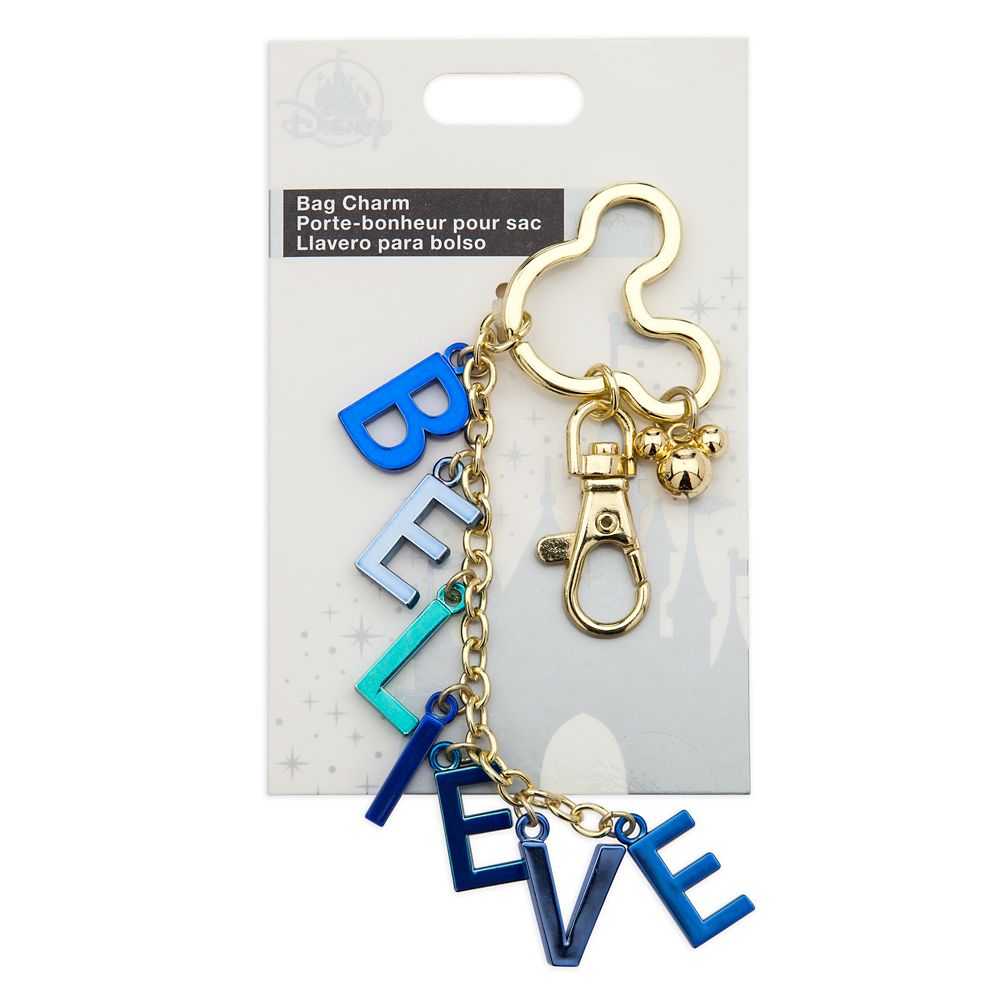 Mickey Mouse Icon ''Believe'' Flair Bag Charm