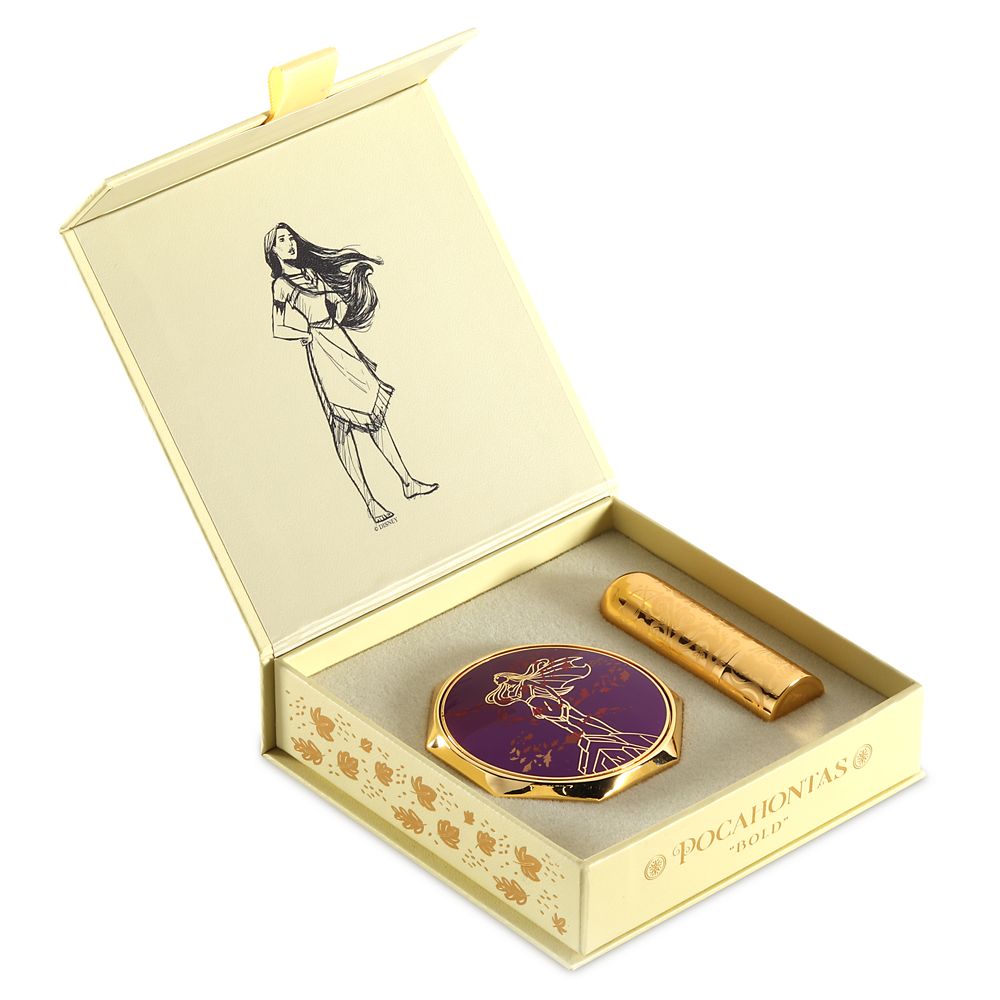 Pocahontas Disney Princess Signature Compact and Lipstick Set by Bésame – Limited Edition