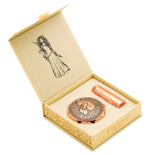 Merida Disney Princess Signature Compact and Lipstick Set by Bésame – Limited Edition