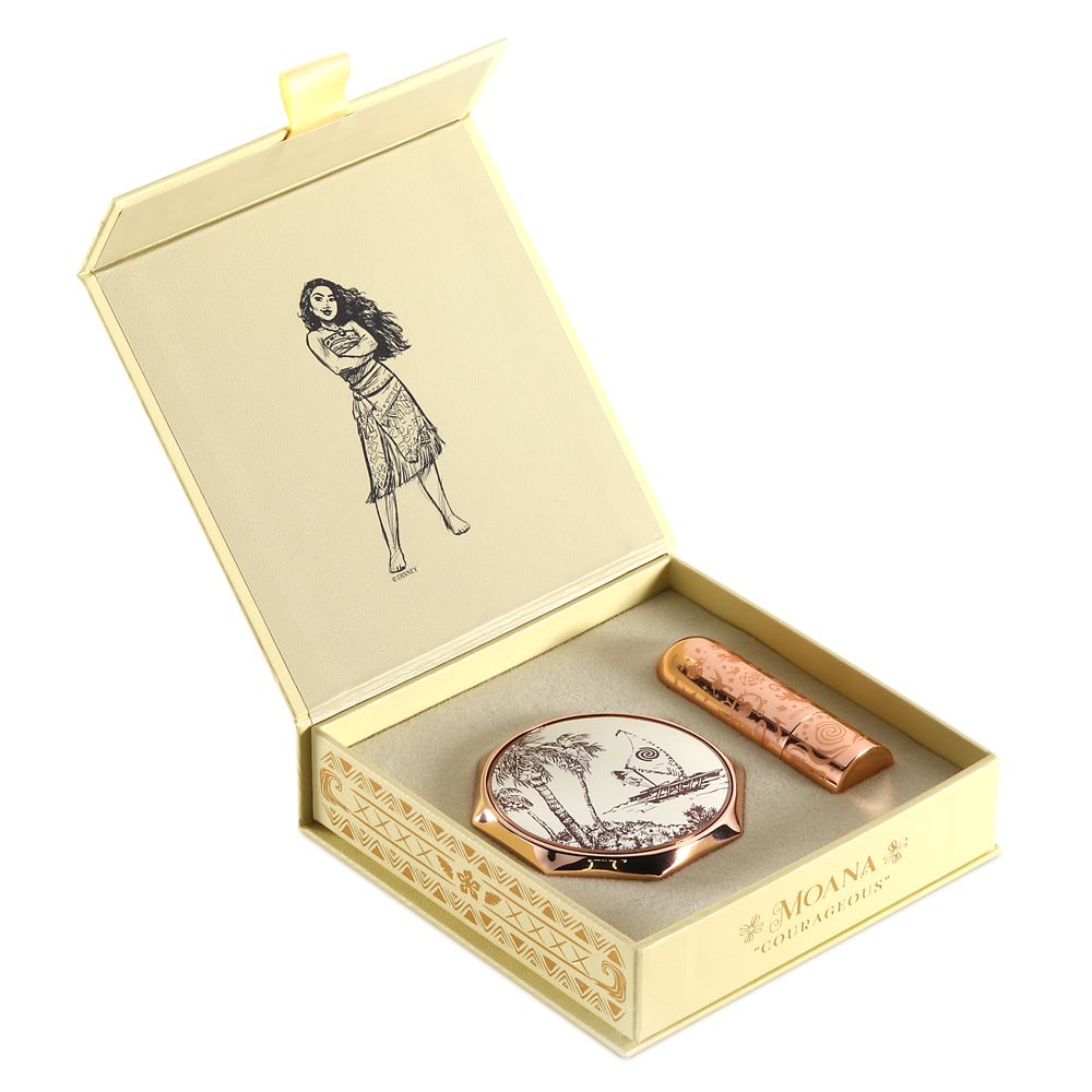 Moana Disney Princess Signature Compact and Lipstick Set by Bsame  Limited Edition