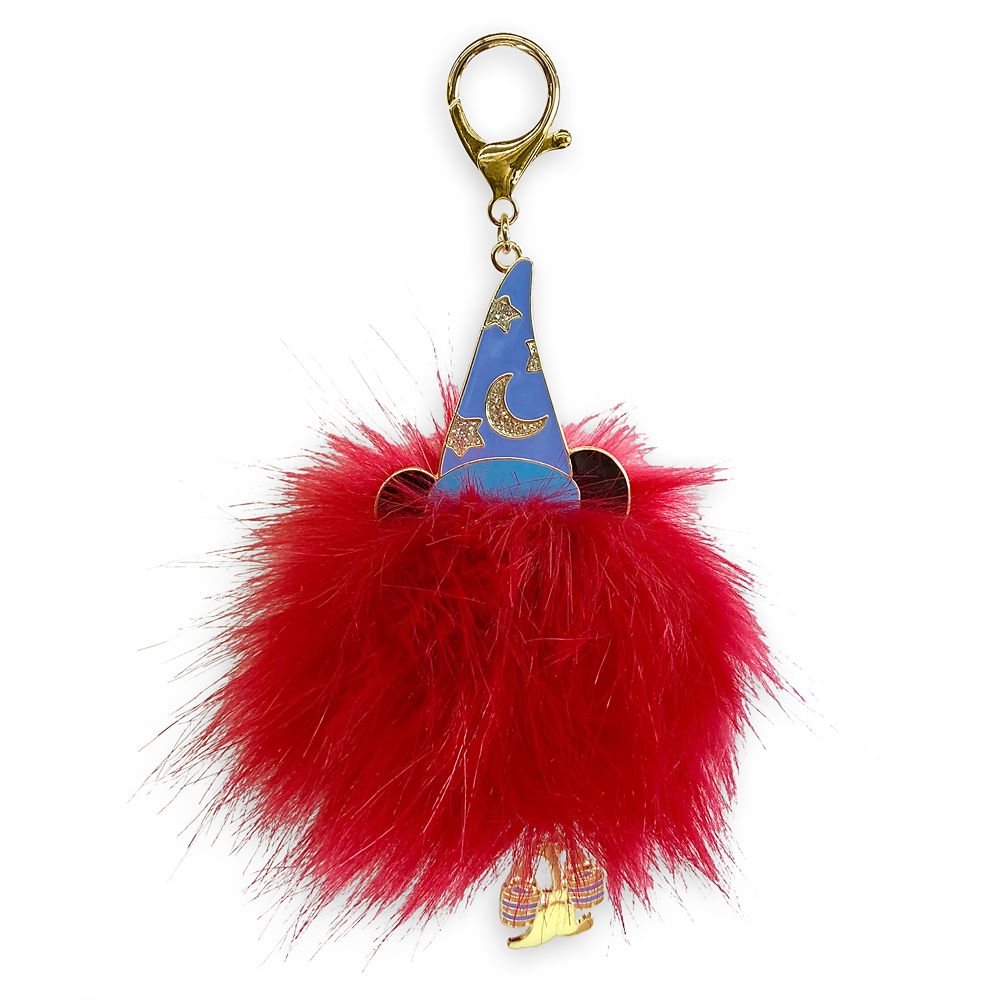 Sorcerer Mickey Mouse Pom Pom Flair Bag Charm – Fantasia available online for purchase