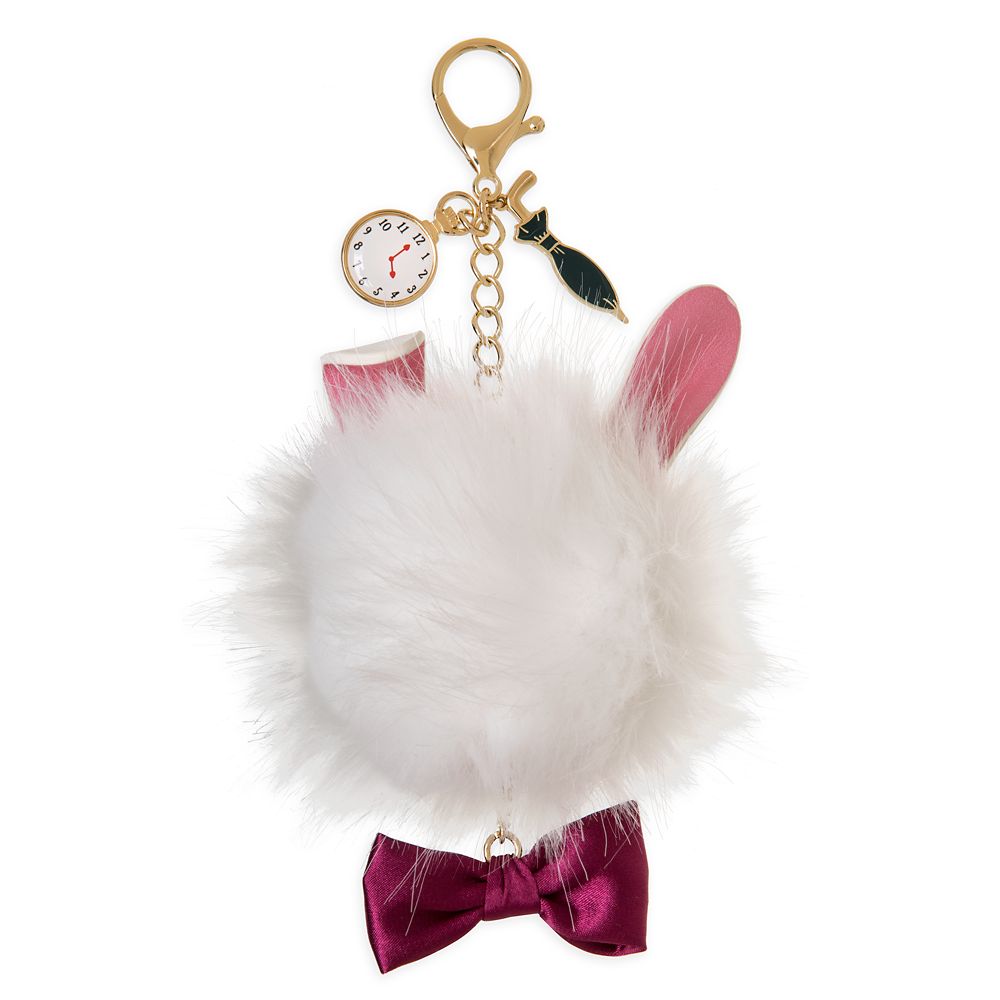 White Rabbit Fuzzy Bag Charm – Alice in Wonderland – Oh My Disney