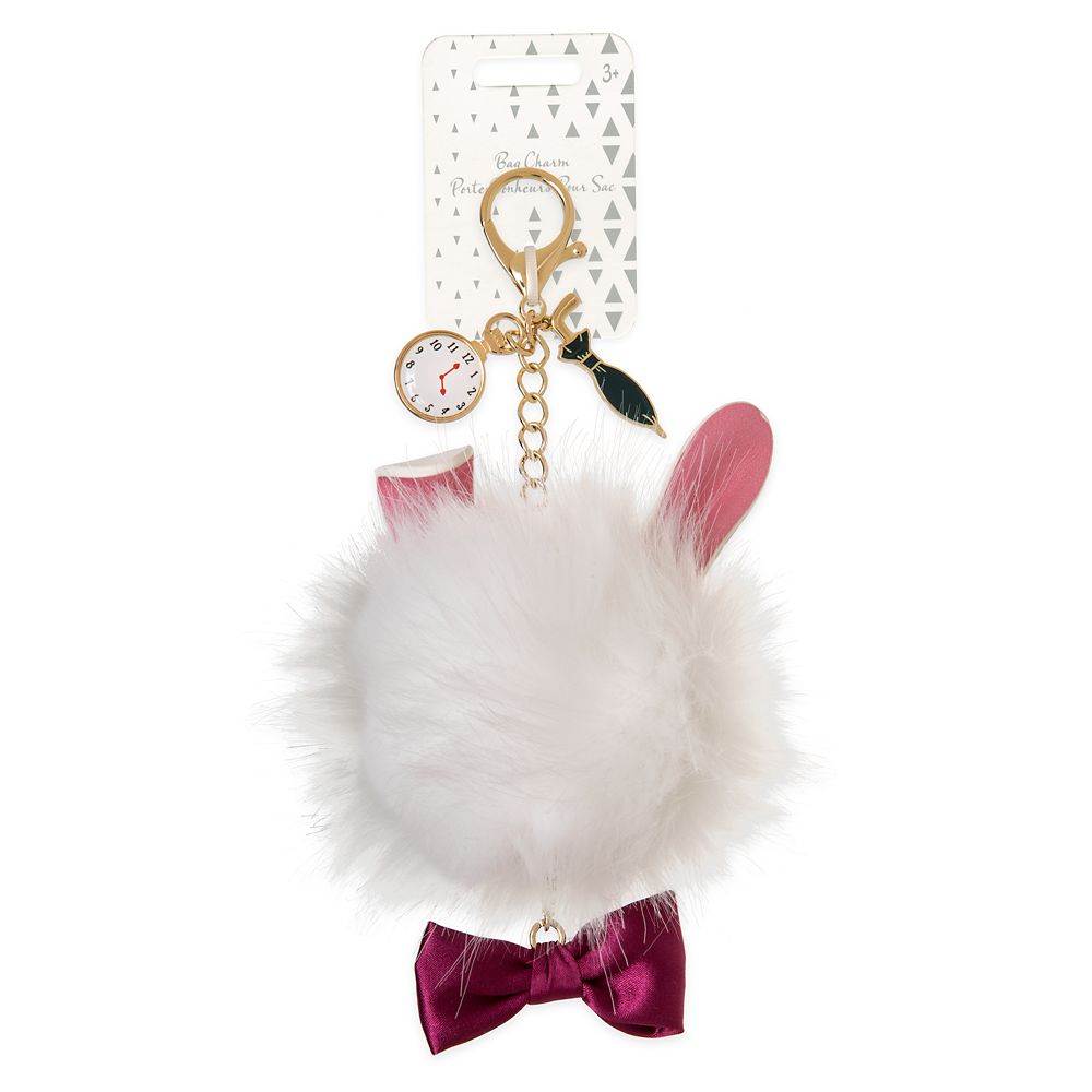 White Rabbit Fuzzy Bag Charm – Alice in Wonderland – Oh My Disney