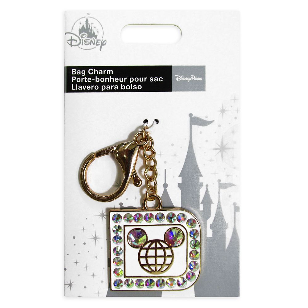 Walt Disney World ''D'' Icon Jeweled Bag Charm