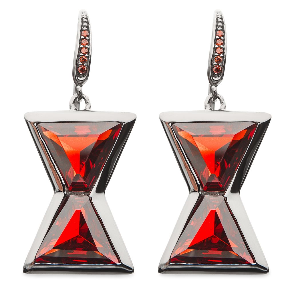 Black Widow Hourglass Dangle Earrings by RockLove