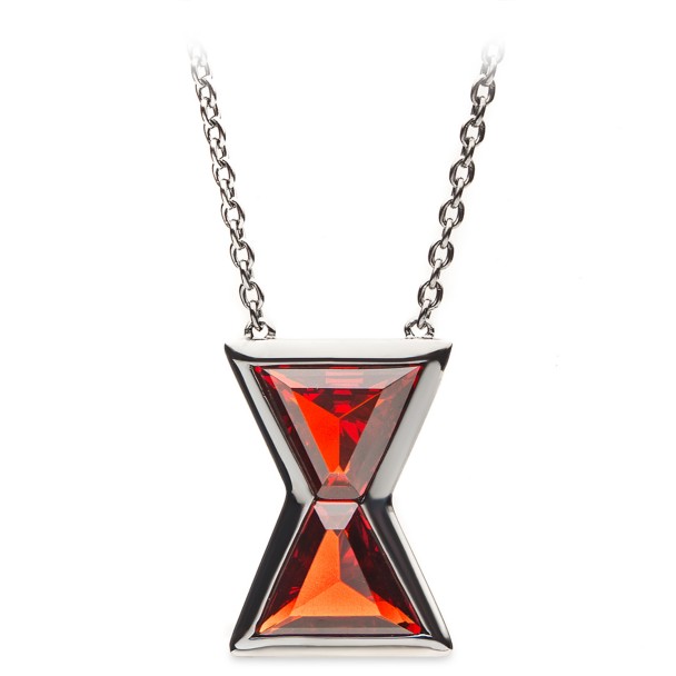 Black Widow Hourglass Pendant Necklace by RockLove