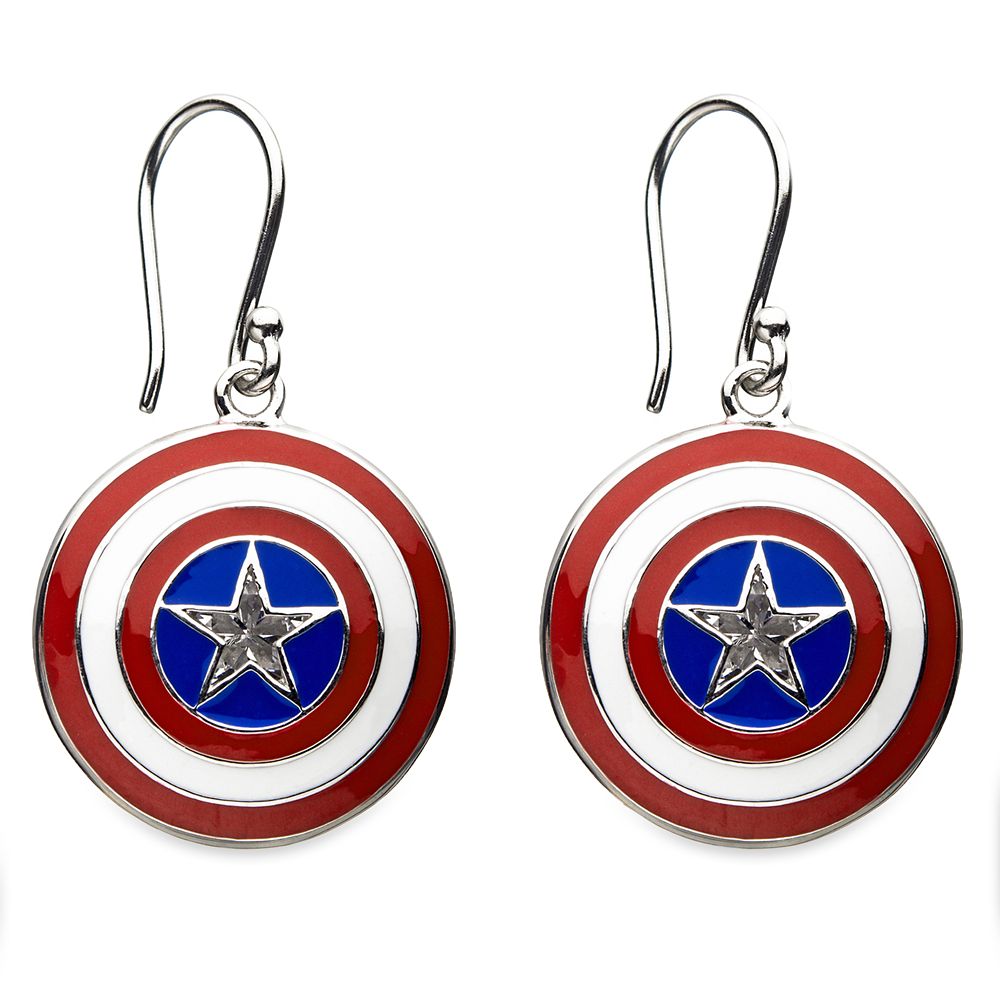 Captain America Shield Earrings by RockLove