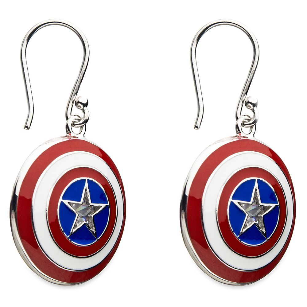 Captain America Shield Earrings by RockLove