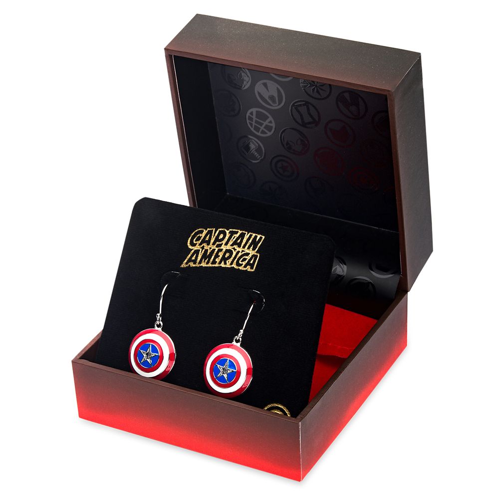 Captain America Shield Earrings by RockLove