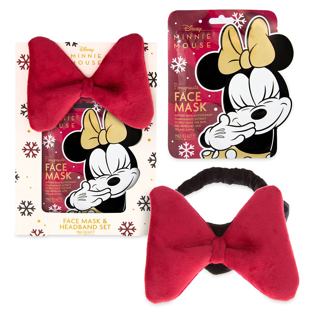 Minnie Mouse Face Mask & Headband Set