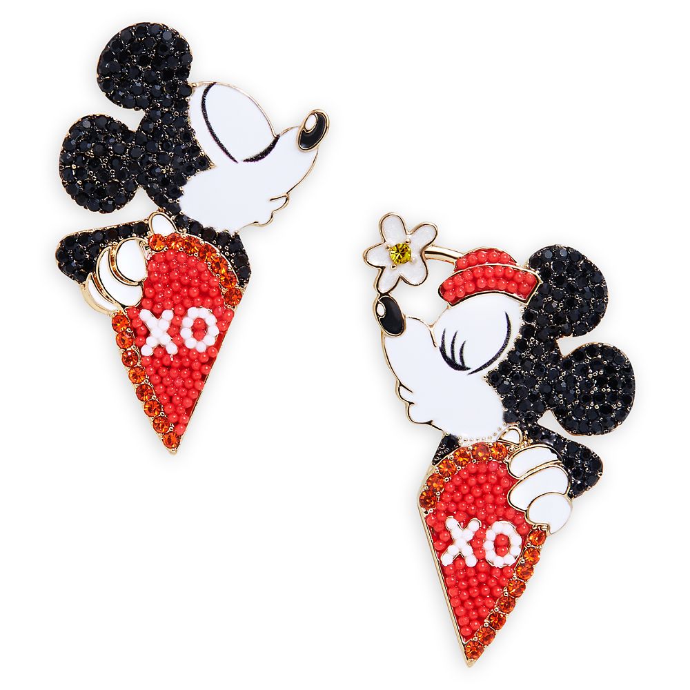 Mickey and Minnie Mouse Pavé Earrings by BaubleBar is now available