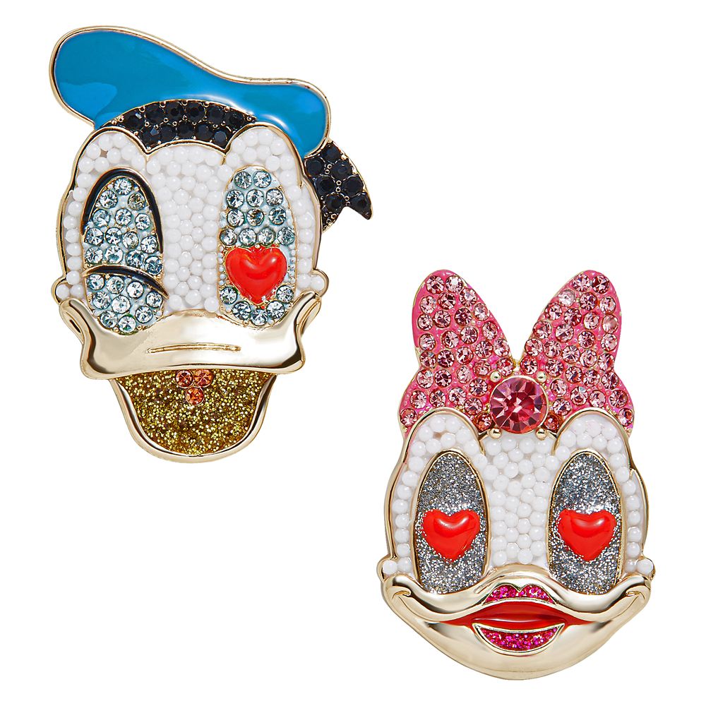 Donald and Daisy Duck Pavé Earrings by BaubleBar released today