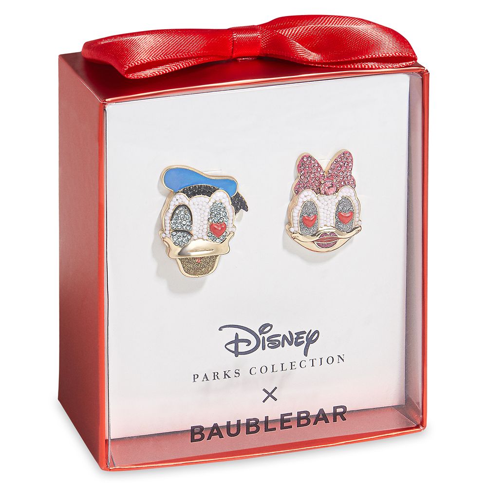 Donald and Daisy Duck Pavé Earrings by BaubleBar