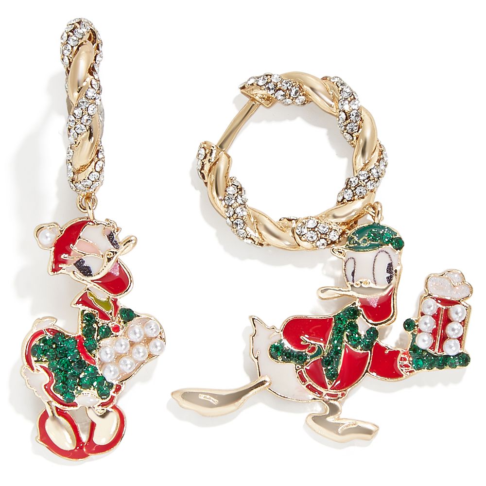 Donald and Daisy Duck Holiday Earrings by BaubleBar released today