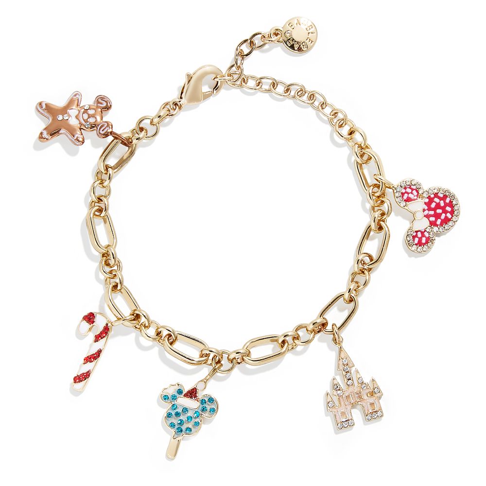 Mickey and Minnie Mouse Holiday Charm Bracelet by BaubleBar has hit the shelves