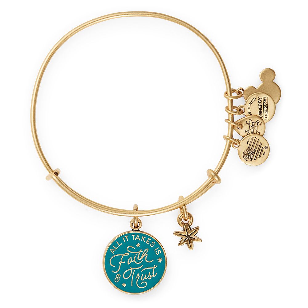 Peter Pan All It Takes Is Faith & Trust Bangle by Alex and Ani Official shopDisney