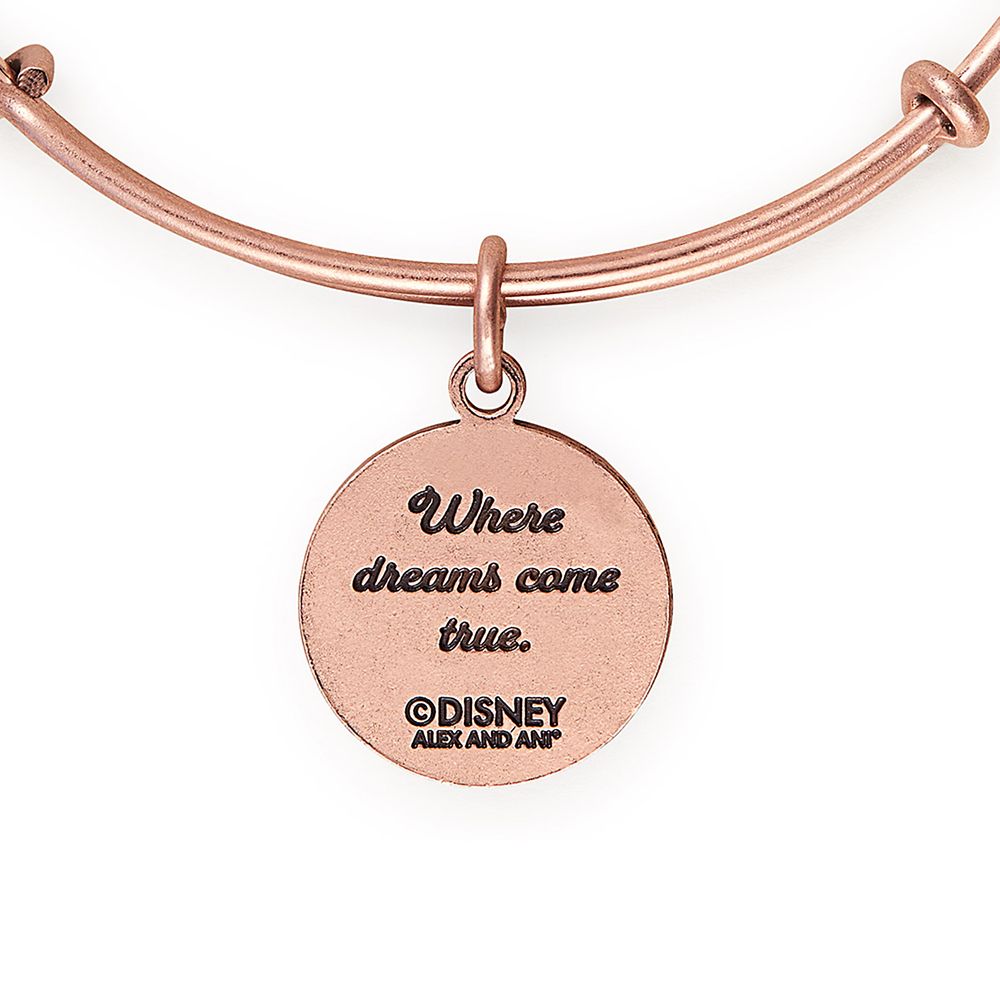 Fantasyland Castle ''Where Dreams Come True'' Bangle by Alex and Ani – Rose Gold