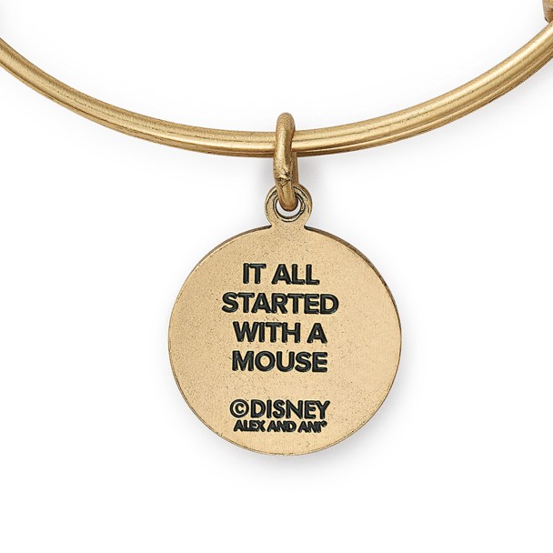 Mickey Mouse ''It All Started With a Mouse'' Bangle by Alex and Ani – Gold