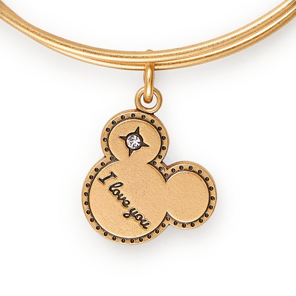 Mickey Mouse Icon ''I Love You'' Bangle by Alex and Ani
