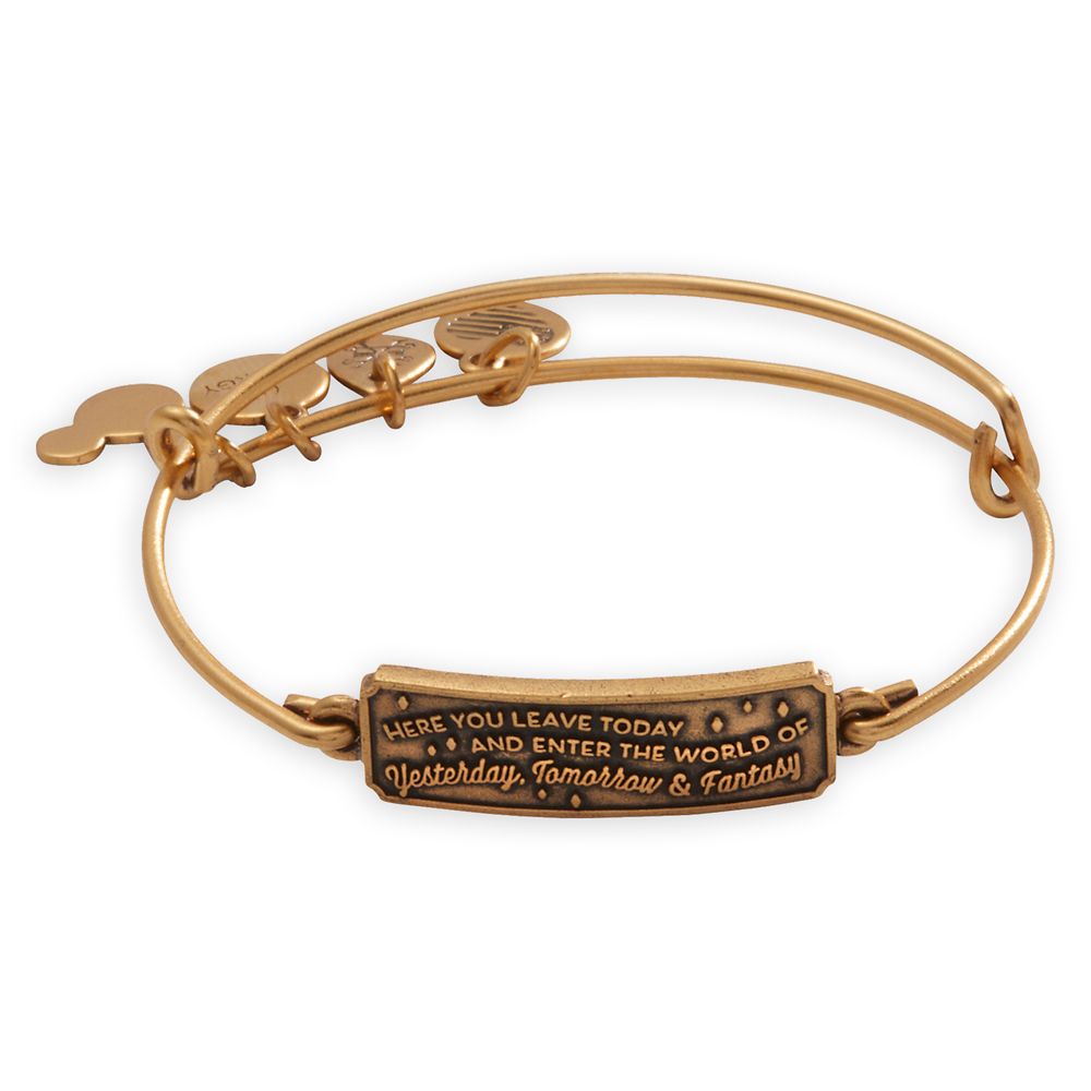 Disney Parks Main Entrance Plaque Bangle by Alex and Ani is now out for purchase