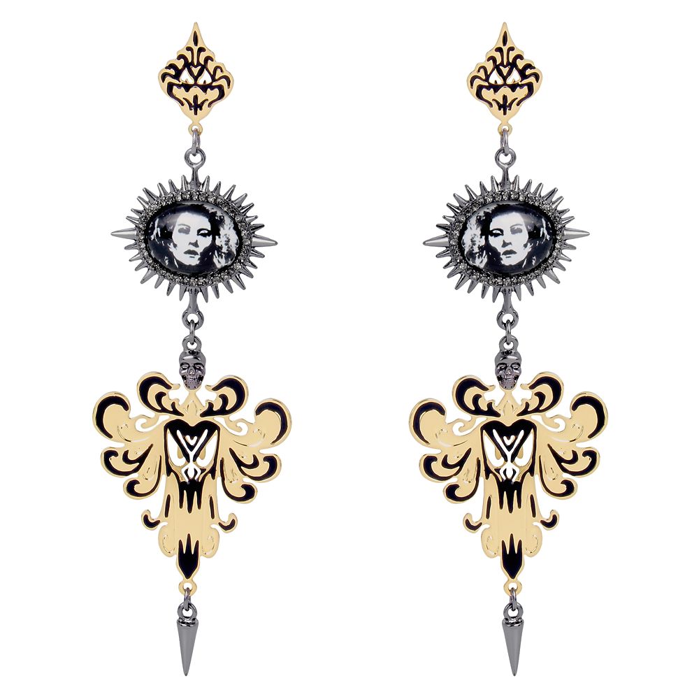 The Haunted Mansion Cameo Chandelier Earrings by Betsey Johnson now out