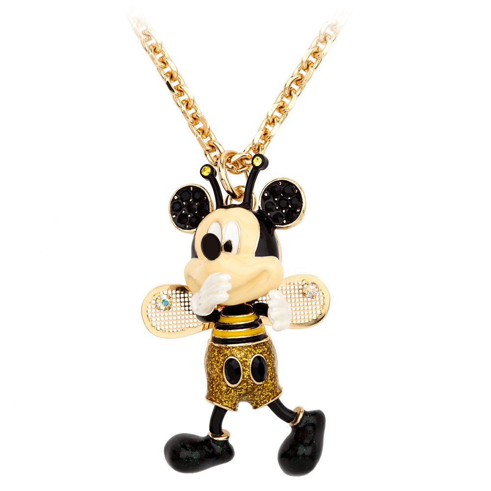 Mickey Mouse Bee Necklace by Betsey Johnson