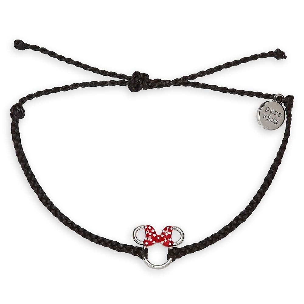 Minnie Mouse Icon Charm Bracelet by Pura Vida – Black
