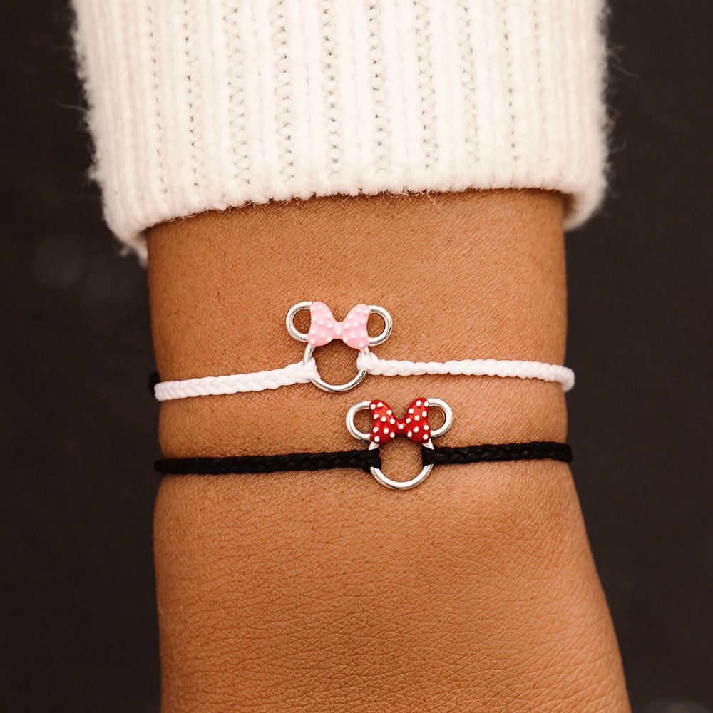 Minnie Mouse Icon Charm Bracelet by Pura Vida – Black