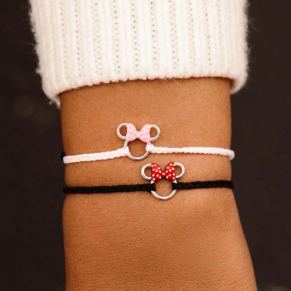 Minnie Mouse Icon Charm Bracelet by Pura Vida – White