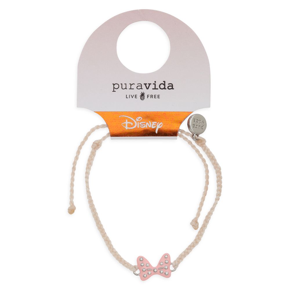 Minnie Mouse Bow Charm Bracelet by Pura Vida