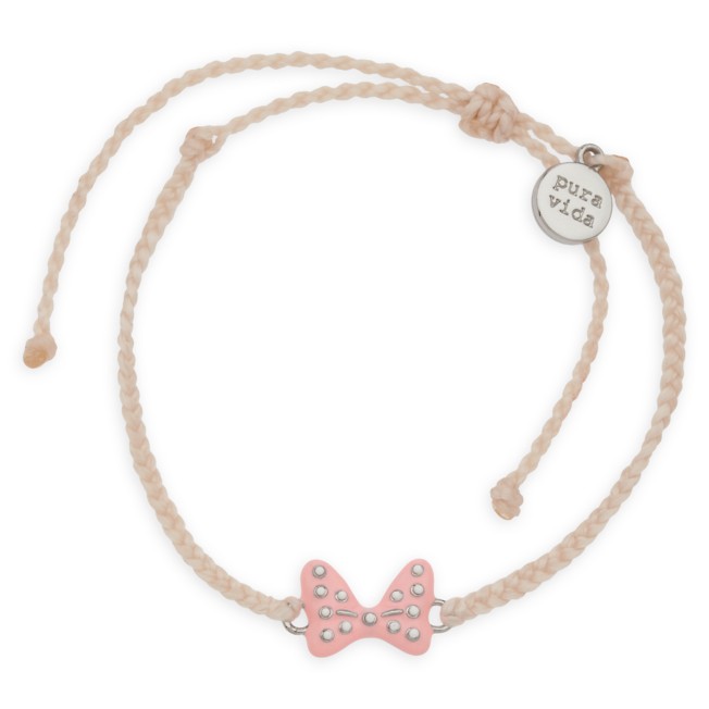 Minnie Mouse Bow Charm Bracelet by Pura Vida