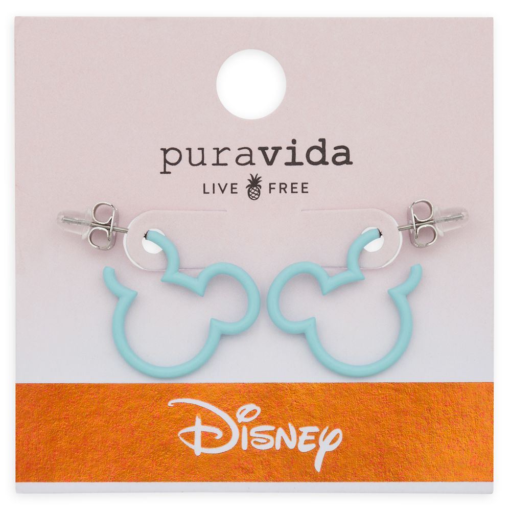 Mickey Mouse Icon Hoop Earrings by Pura Vida