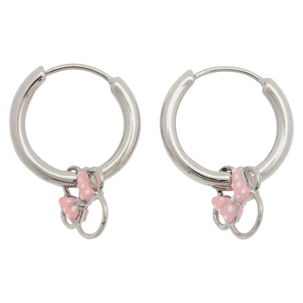Minnie Mouse Icon Charm Hoop Earrings by Pura Vida – Buy Now