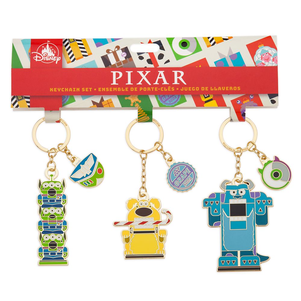 Pixar Holiday Keychain Set